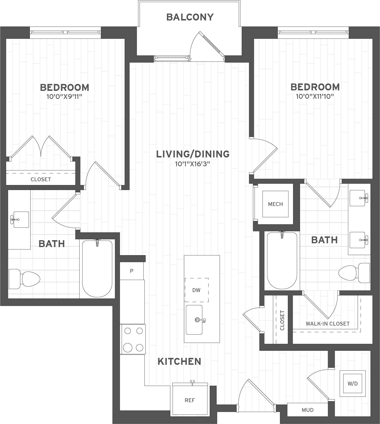 Floor Plan Image of Apartment Apt 04-0158